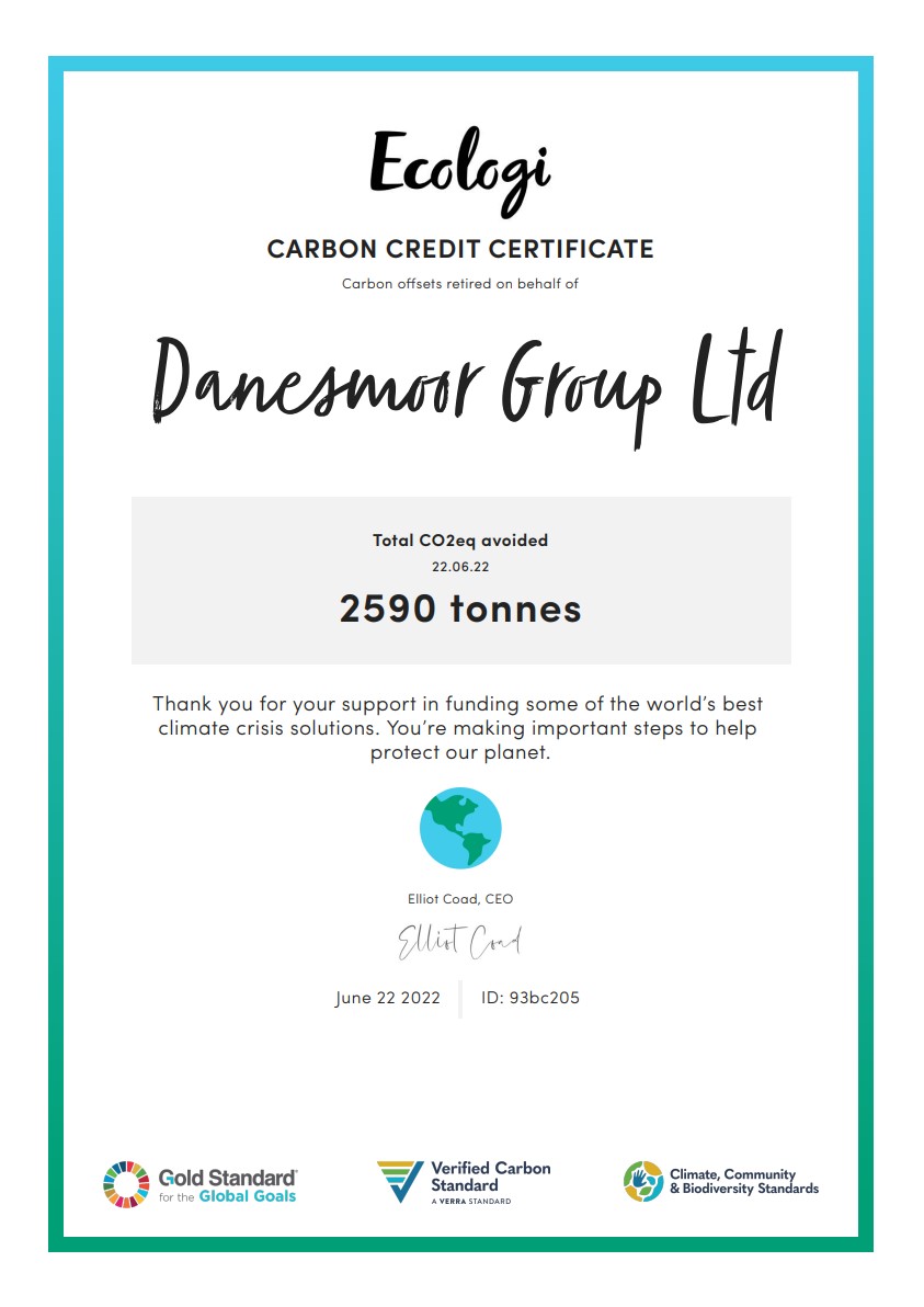 Ecologi Carbon Neutral Certificate
